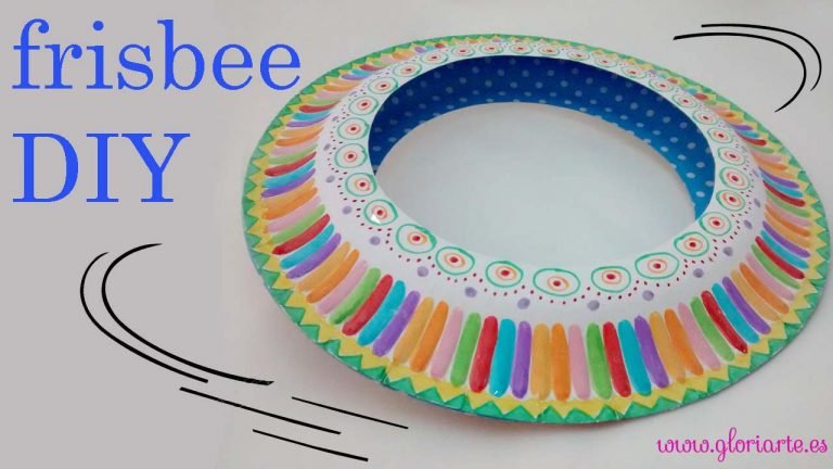 Frisbee DIY con platos de papel