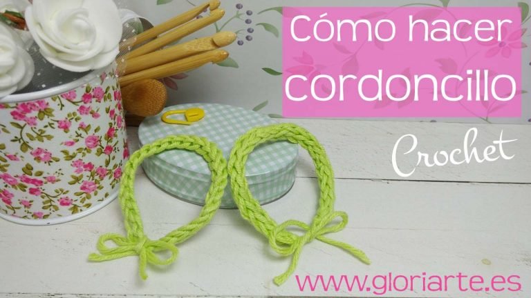 Curso crochet: cómo hacer cordoncillo, 2 ideas diferentes