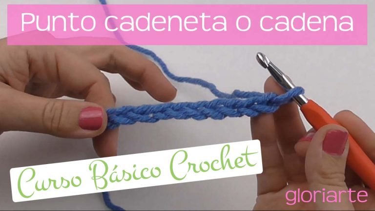 Curso crochet: punto cadeneta y cómo contar puntos