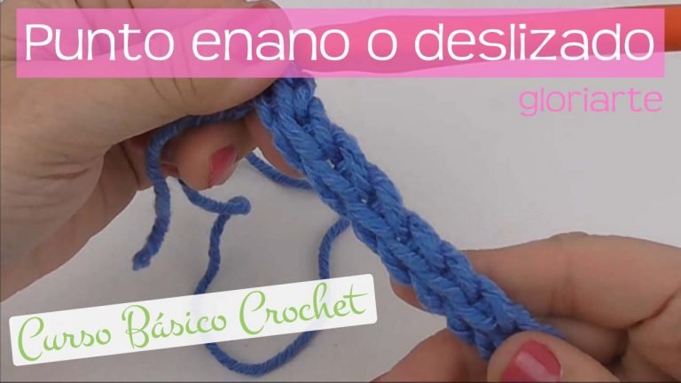 Curso crochet: punto enano o deslizado