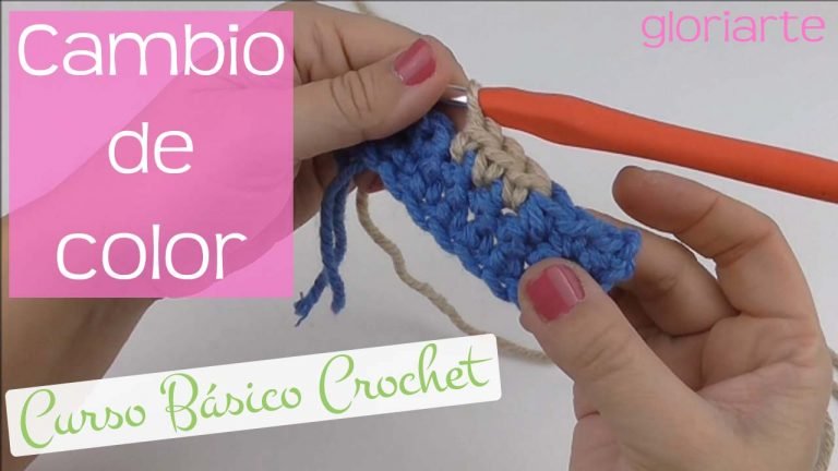 Curso crochet: cambio de color, 2 formas diferentes