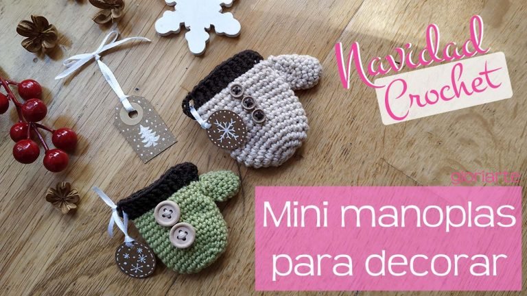 Mini manoplas de Navidad