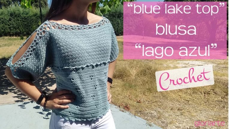 Top Crochet “Lago Azul”