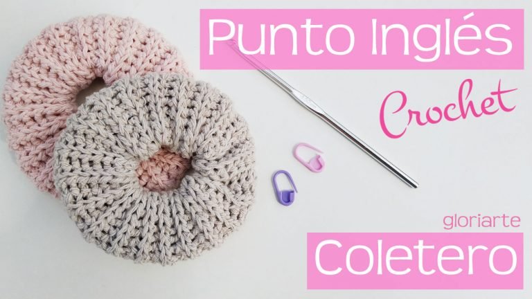 Coleteros en punto ingles crochet