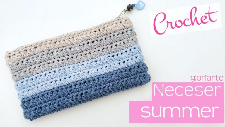 Neceser o estuche de crochet summer