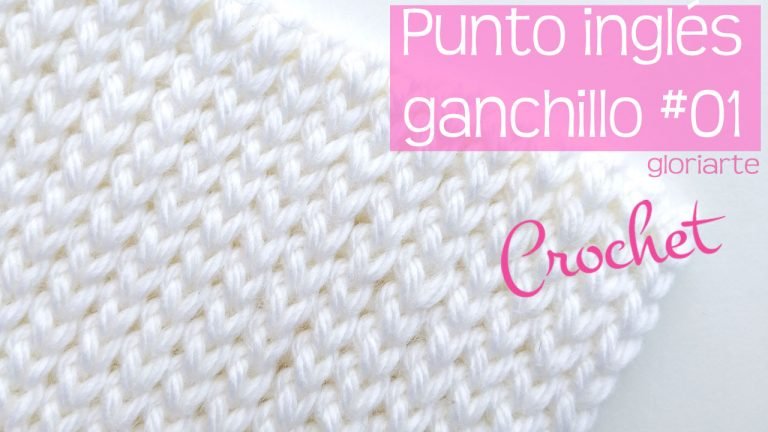 Punto inglés o jersey en crochet #01