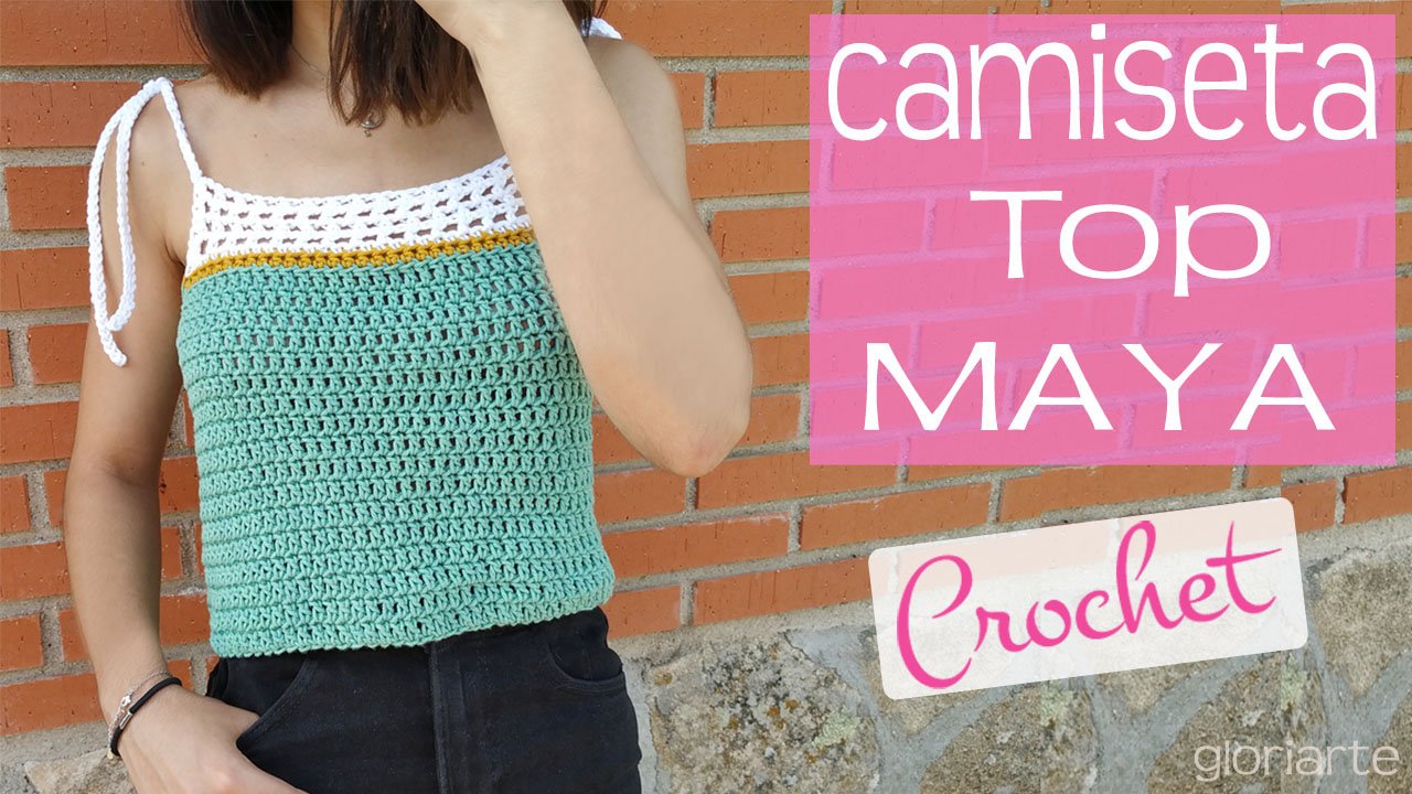 Top o camiseta Maya Crochet (TODAS TALLAS) -