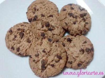 Cookies con pepitas de chocolate